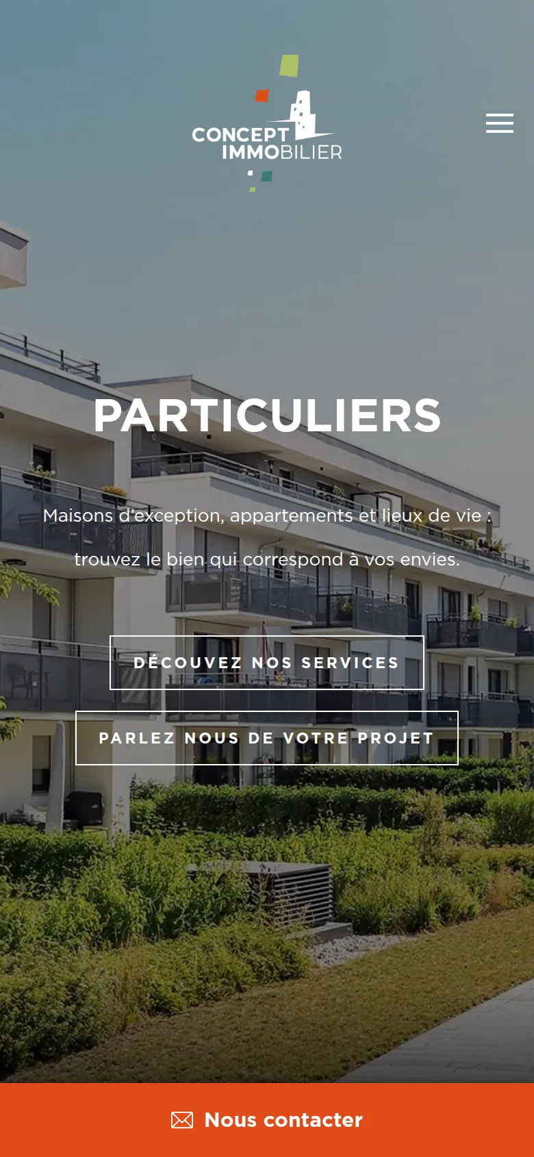 Espace Particuliers sur mobile